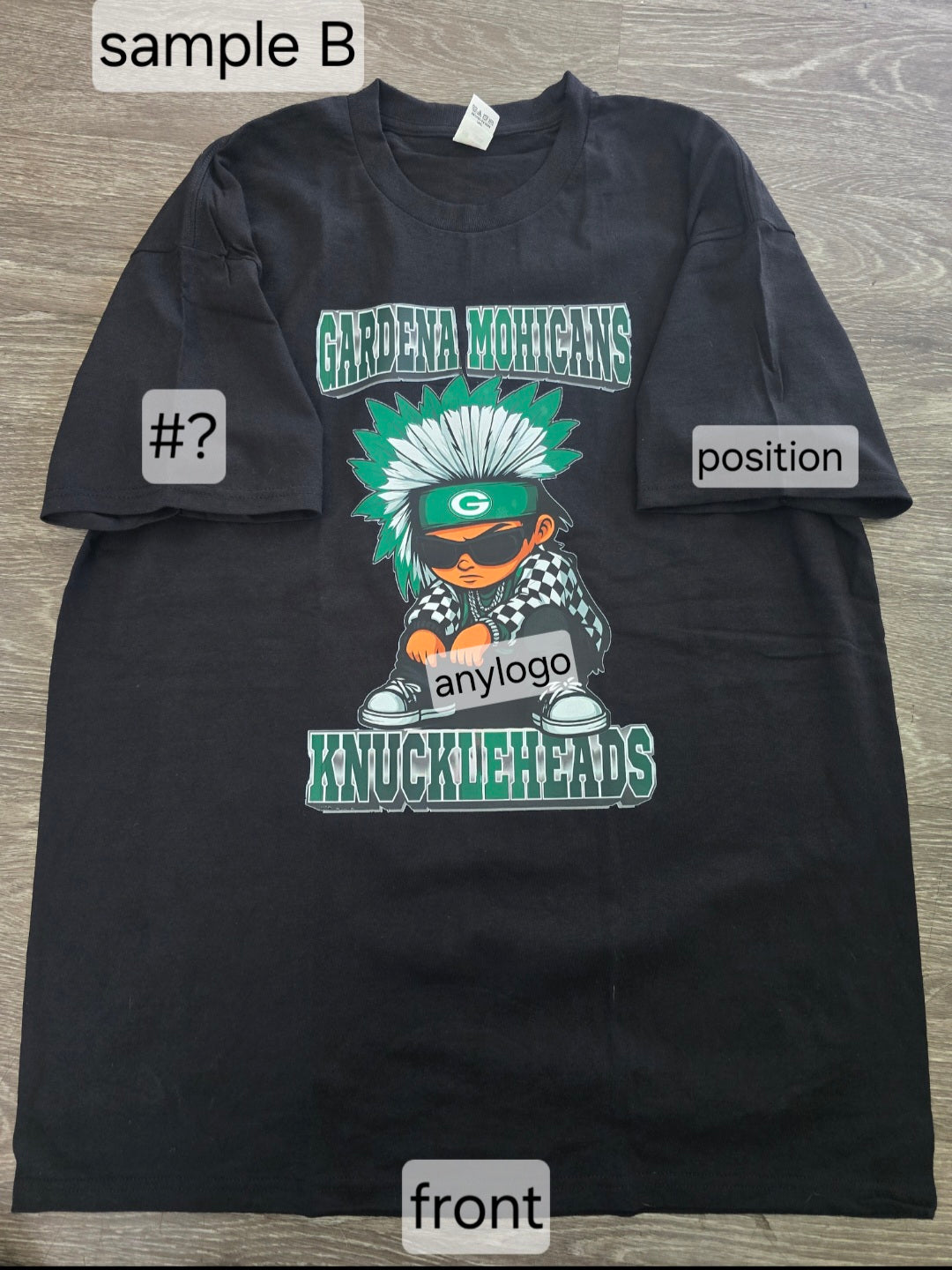 Custom Shirt Front Design Only