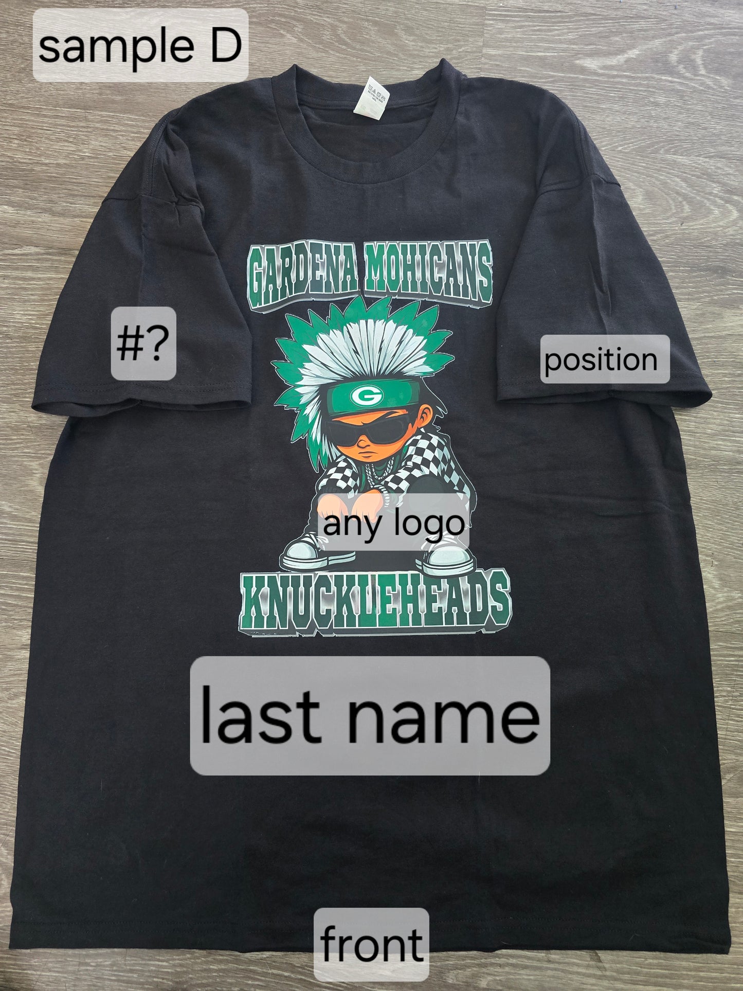 Custom Shirt Front Design Only