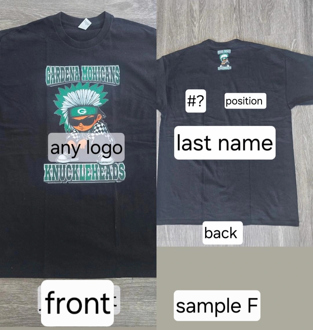 Custom Shirt Front Design Only