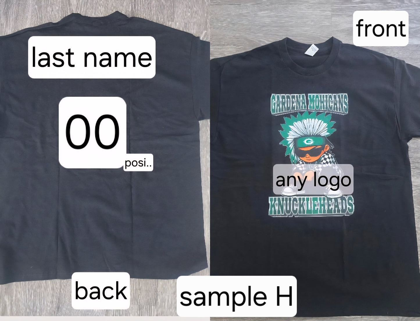 Custom Shirt Front Design Only