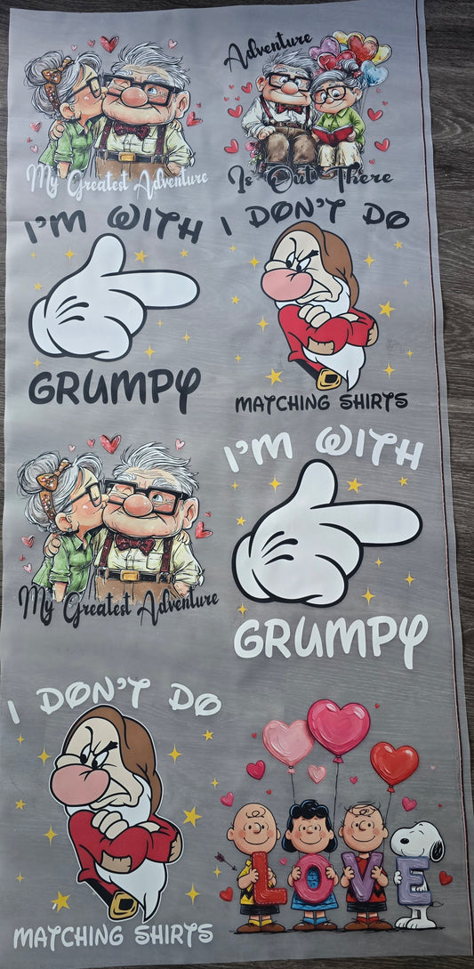 DTF Grumpy Gang sheet valentine